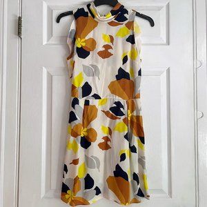 TOPSHOP Women's White Colorful Dress